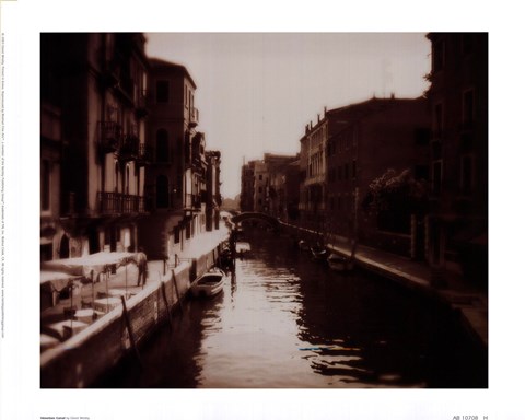 Framed Venetian Canal Print