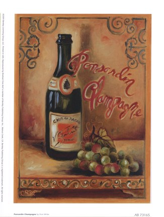 Framed Ponsardin Champagne Print