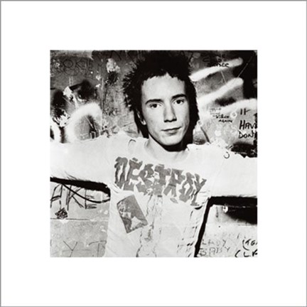 Framed Johnny Rotten, Destroy Print