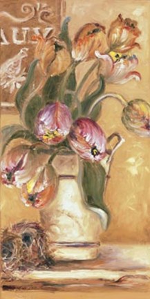 Framed Bordeaux Tulips Print