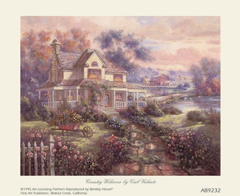 Framed Country Welcome Print