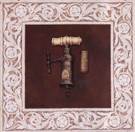 Framed King's Screw 1800'S - border Print