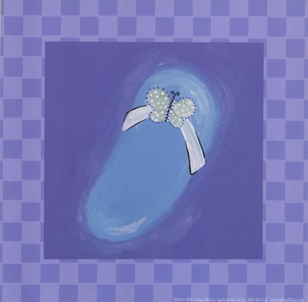 Framed Butterfly Flip Flop Print