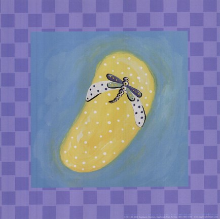 Framed Drangonfly Flip Flop Print