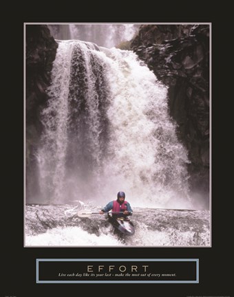 Framed Effort - Kayaker Print