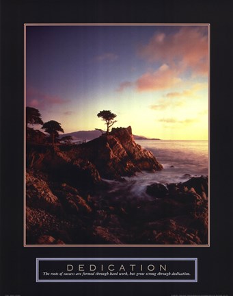 Framed Dedication - Lone Cypress Print