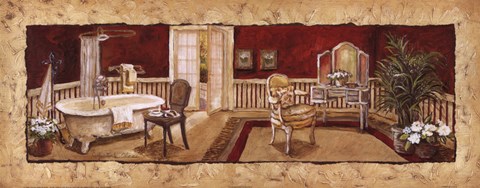 Framed Charlene's Bath I Print