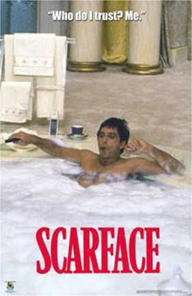 Framed Scarface, Who Do I Trust? Print