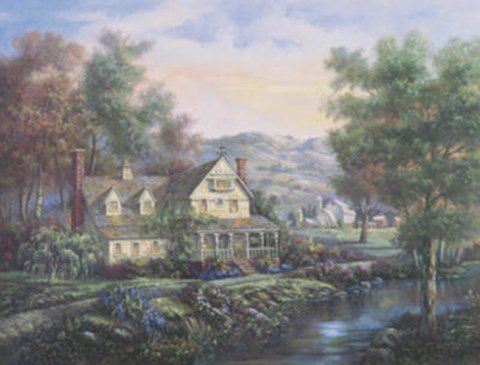 Framed Oak Tree Country Print