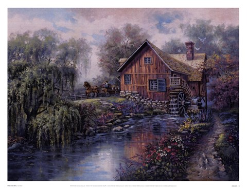Framed Willow Creek Mill Print