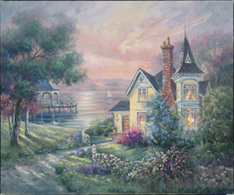 Framed Meadow Bay Sunset Print