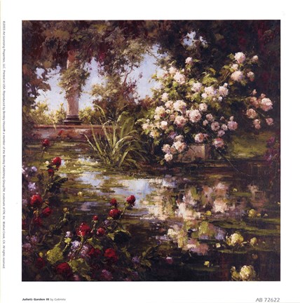 Framed Juliet's Garden III Print