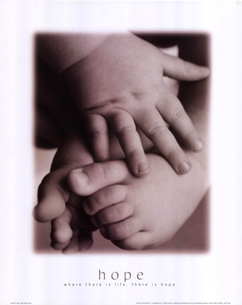 Framed Hope - Infant Hands Feet Print
