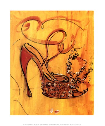 Framed Sassy Sarah Shoe Print
