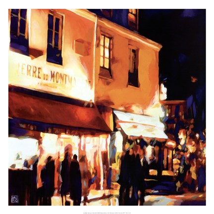 Framed Paris La Nuit Print