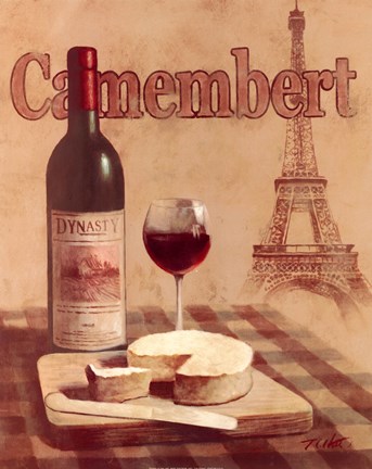 Framed Camembert - Tour Eiffel Print