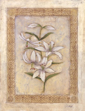Framed Flores Blancos ll Print