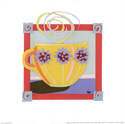 Framed Cup of Joy III Print