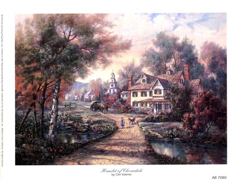 Framed Hamlet Of Cloverdale Print