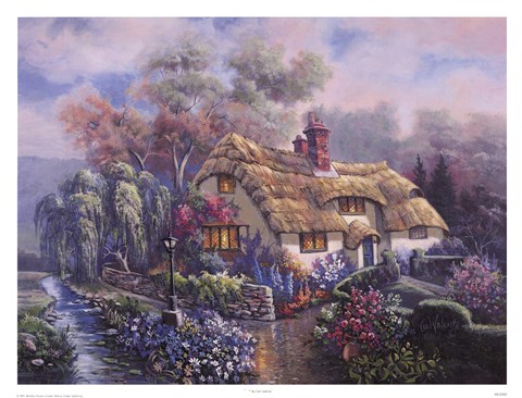 Framed Bedfordshire Sunset Print