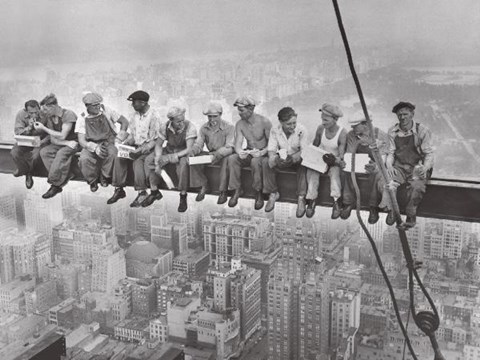 Framed Lunchtime Atop a Skyscraper, c.1932 Print