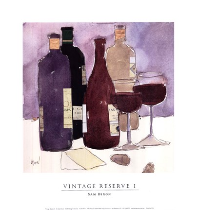 Framed Vintage Reserve I Print