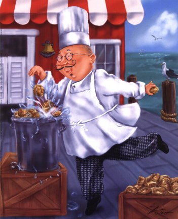 Framed Fresh Clams Print