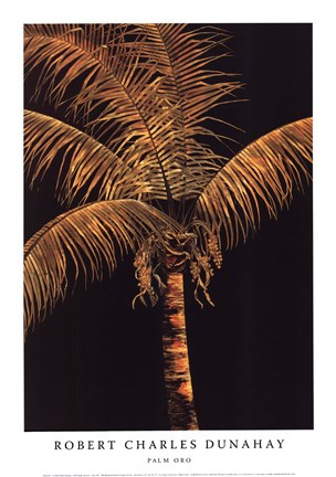 Framed Palm Oro Print