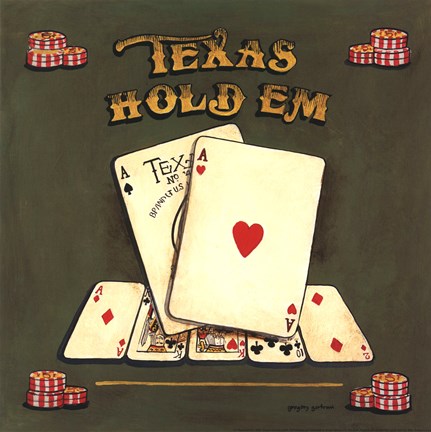 Framed Texas Hold Em Print