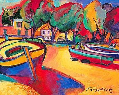 Framed Conversation On The Coast Print