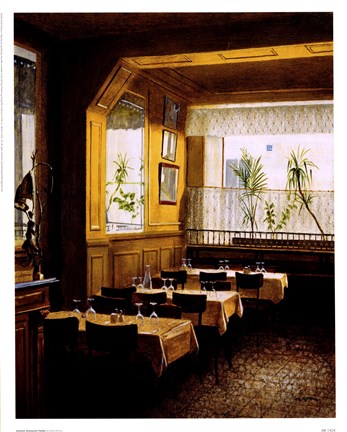 Framed Interieur Restaurant Polidor Print