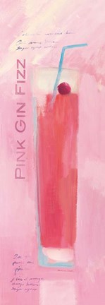 Framed Pink Gin Fizz Print