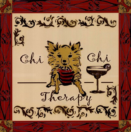 Framed Chi Chi Therapy! Print