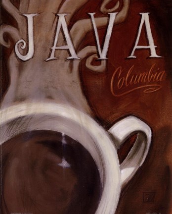 Framed Java Columbia Print