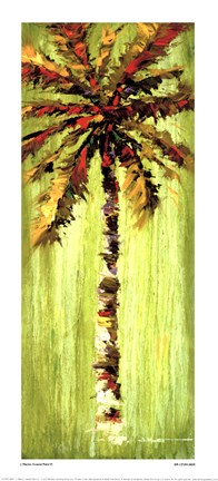 Framed Coastal Palm VI Print
