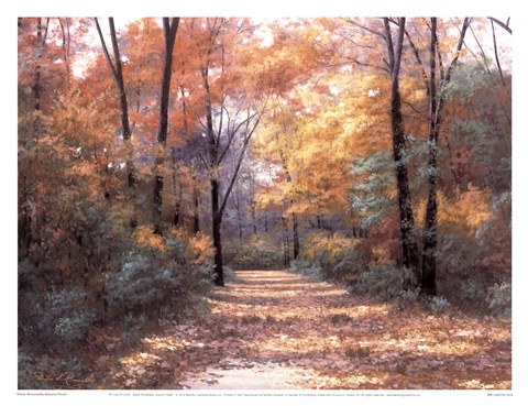 Framed Autumn Road Print