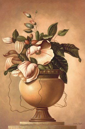 Framed Golden Blossoms II Print