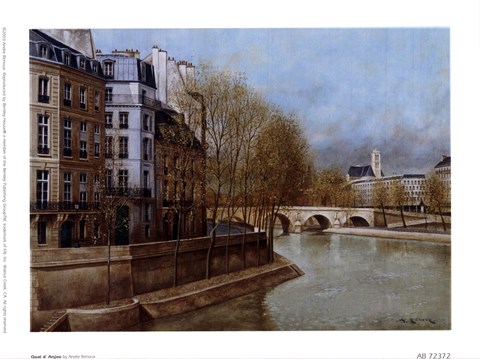 Framed Quai d' Anjou Print