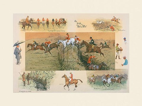 Framed Irish Point-to-Point Print