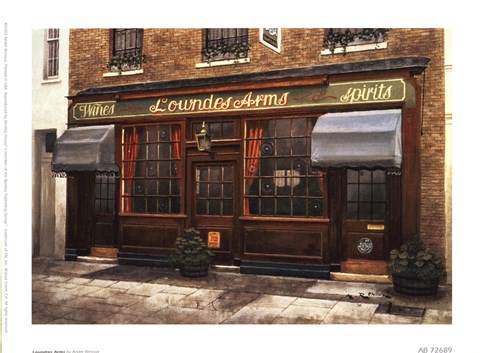 Framed Loundres Arms Print