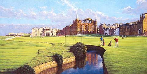 Framed St Andrews - a Panorama Print