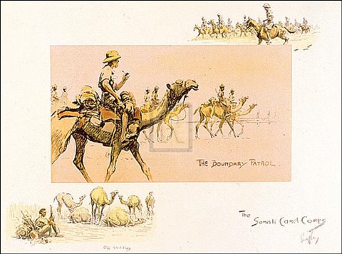 Framed Somali Camel Corps Print