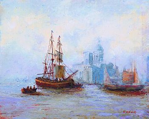 Framed Seascape Image IV Print