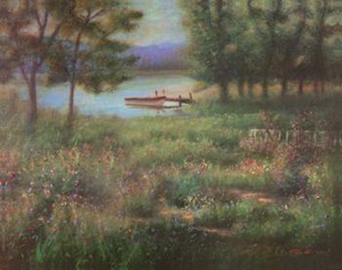 Framed Grassy Cove Print