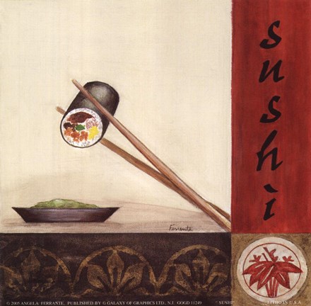 Framed Sushi Print