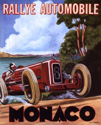 Framed Monaco Rallye Print