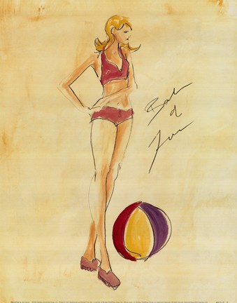 Framed Ball Of Fun Print