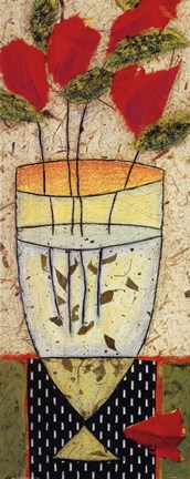 Framed Black Eyed Rosas II Print