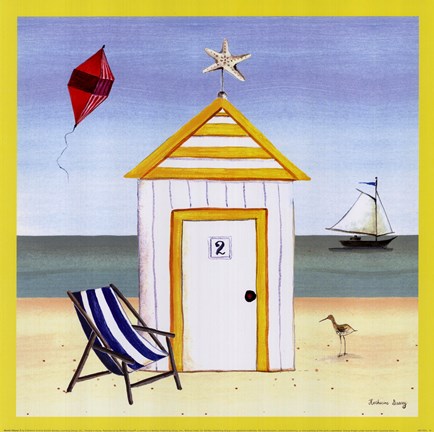 Framed Beach House 2 Print