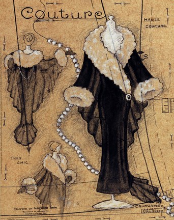 Framed Couture III Print